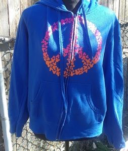 Disney Mickey Mouse Hoodie Blue EUC Size XL